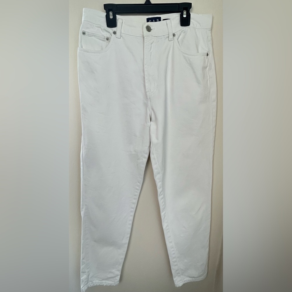 VINTAGE 80’s GAP White High Rise JEANS